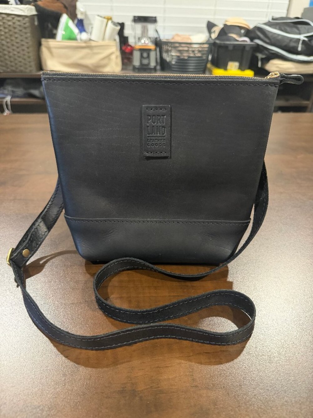 Portland Leather Festival Bag Black